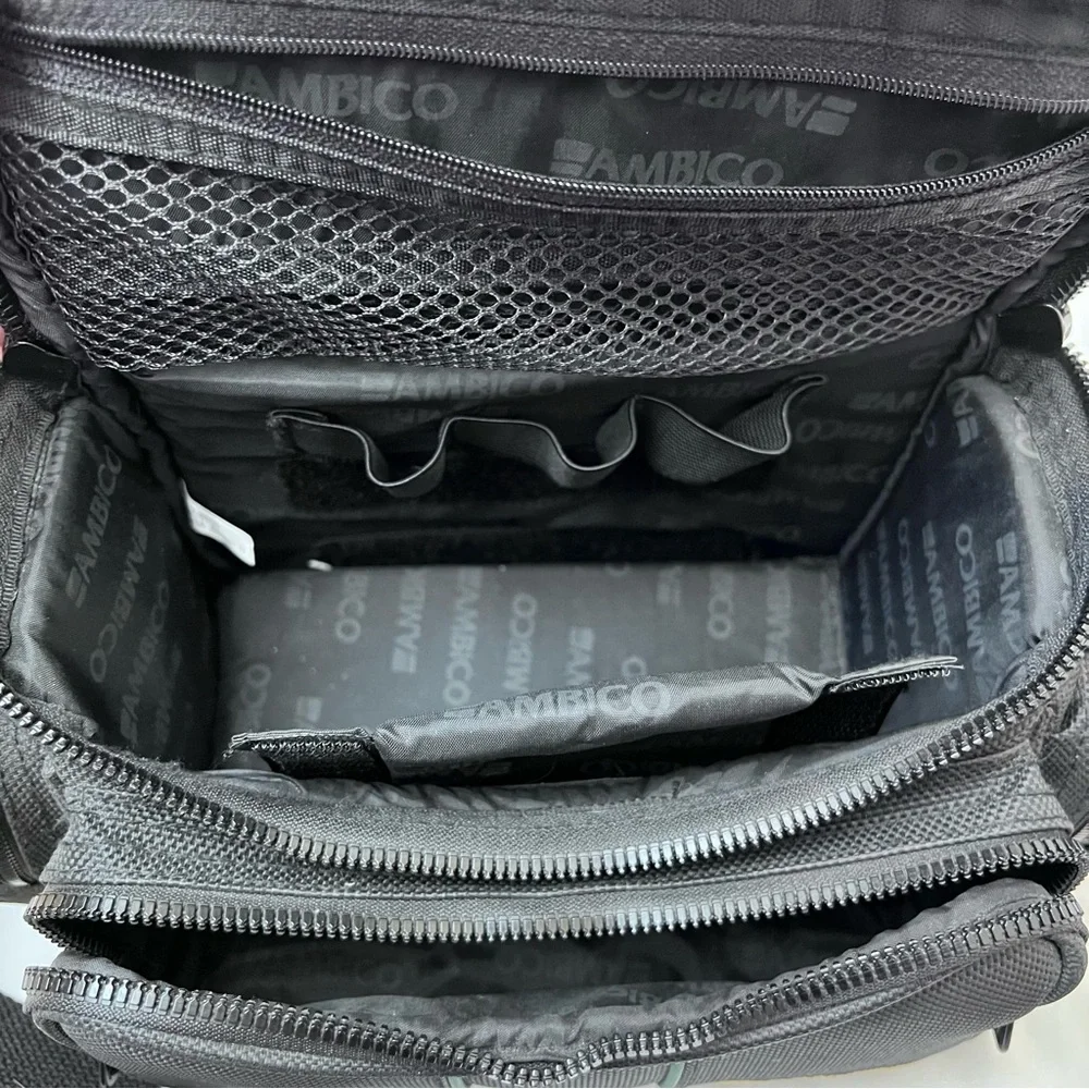 Ambico Camcorder Camera Bag Case with Padded Pockets, Shoulder Strap and Handle